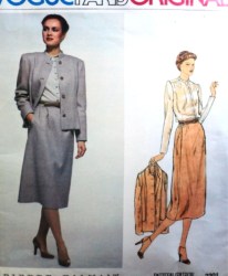 2201 Vogue PIERRE BALMAIN LINED JACKET,A-LINE SKIRT,BLOUSE PATTERN 12 uncut